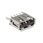Molex Straight, Through Hole, Socket Type A 2.0 USB Connector
