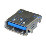 JST Straight, PCB Mount, Socket Type A 3.0 USB Connector