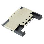 TE Connectivity 6 Way Mini Memory Card Connector With Solder Termination