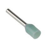 RS PRO Insulated Crimp Bootlace Ferrule, 8mm Pin Length, 1.1mm Pin Diameter, 0.25mm² Wire Size, Turquoise