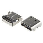 Hirose Straight, PCB Mount, Socket Type C 3.1 USB Connector