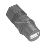 Amphenol Industrial Straight, Panel Mount Type A IP68 USB Connector