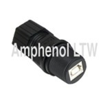 Amphenol Industrial Straight, Panel Mount Type B IP68 USB Connector