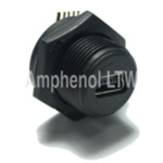 Amphenol Industrial Right Angle, Panel Mount Type B IP67 USB Connector