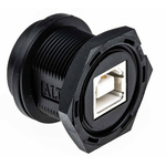 Amphenol Industrial Straight, Panel Mount Type B IP68 USB Connector