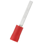 RS PRO Insulated Crimp Blade Terminal 18mm Blade Length, 0.5mm² to 1.5mm², 22AWG to 16AWG, Red