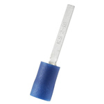 RS PRO Insulated Crimp Blade Terminal 18mm Blade Length, 1.5mm² to 2.5mm², 16AWG to 14AWG, Blue