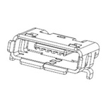 Molex Right Angle, SMT, Socket Type Micro AB 2.0 USB Connector