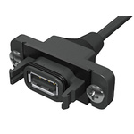 Samtec Straight, Panel Mount, Female to Male Type A IP68 USB Connector