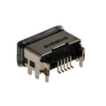 Molex Right Angle, SMT, Socket Type Micro B 2.0 IP67 USB Connector