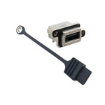Amphenol ICC Right Angle, Panel Mount, Socket Type A 2.0 IP67 USB Connector