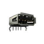 Amphenol ICC Right Angle, SMT, Socket Type A 2.0 USB Connector