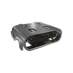 Amphenol Right Angle, SMT, Socket Type C 4.0 USB C Connector