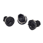 CONEC Straight, Panel Mount, Socket Type Mini B 2.0 IP67 USB Connector