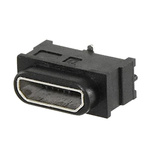 CUI Devices Horizontal, SMT Type Micro B Type 2 IP67 USB Connector