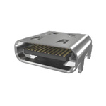 Amphenol Communications Solutions Right Angle, Top Mount, Receptacle Type Type C USB4 USB C Connector