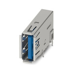 Phoenix Contact Straight Type USB-A USB 3.0 IP20 USB Connector