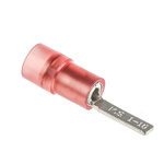 RS PRO Insulated Crimp Blade Terminal 10mm Blade Length, 0.5mm² to 1.5mm², 22AWG to 16AWG, Red