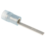 RS PRO Insulated Crimp Blade Terminal 18mm Blade Length, 1.5mm² to 2.5mm², 16AWG to 14AWG, Blue