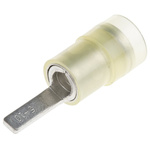 RS PRO Insulated Crimp Blade Terminal 10mm Blade Length, 4mm² to 6mm², 12AWG to 10AWG, Yellow
