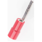 RS PRO Insulated Crimp Blade Terminal 13mm Blade Length, 0.5mm² to 1.5mm², 22AWG to 16AWG, Red