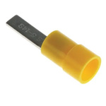 RS PRO Insulated Crimp Blade Terminal 14mm Blade Length, 4mm² to 6mm², 12AWG to 10AWG, Yellow