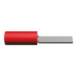 TE Connectivity, PIDG Insulated Crimp Blade Terminal 12mm Blade Length, 0.26mm² to 1.65mm², 22AWG to 16AWG, Red
