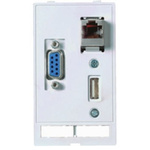 Harting Straight, Panel Mount, Female to Female, Female to Male Type A 2.0 USB Connector