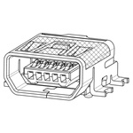 Molex Right Angle, SMT, Socket Type Micro AB 2.0 USB Connector