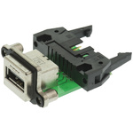 Amphenol ICC Right Angle, Through Hole, Socket Type A USB Connector