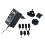 Ansmann, 7.2W Plug In Power Supply 3 V dc, 4.5 V dc, 5 V dc, 6 V dc, 7.5 V dc, 9 V dc, 12 V dc, 600mA, Level V