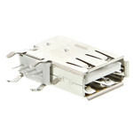 Wurth Elektronik Right Angle, Through Hole, Socket Type A 2.0 USB Connector