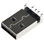 Molex Right Angle, SMT, Plug Type A USB Connector