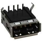 Molex Right Angle, Through Hole, Socket Type A USB Connector