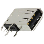 Molex Right Angle, Through Hole, Socket Type A USB Connector