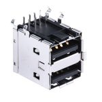 Molex Right Angle, Through Hole, Socket Type A USB Connector