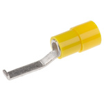 Phoenix Contact Hooked, C-BCI 6/2.8 Insulated Crimp Blade Terminal 18mm Blade Length, 4mm² to 6mm², Yellow