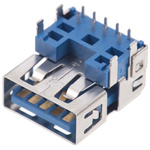Molex Right Angle, Through Hole, Socket Type A 3.0 USB Connector