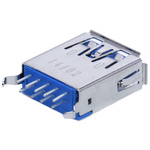 Molex Straight, Through Hole, Socket Type A 3.0 USB Connector