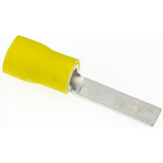 JST, AF Insulated Crimp Blade Terminal 18.6mm Blade Length, 2.6mm² to 6.6mm², 12AWG to 10AWG, Yellow