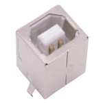 HARWIN Straight, Through Hole, Socket Type B USB Connector