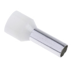 RS PRO Insulated Crimp Bootlace Ferrule, 12mm Pin Length, 4.9mm Pin Diameter, 10mm² Wire Size, Ivory