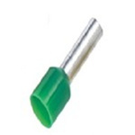 RS PRO Insulated Crimp Bootlace Ferrule, 6mm Pin Length, 1.1mm Pin Diameter, 0.34mm² Wire Size, Green