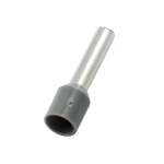 RS PRO Insulated Crimp Bootlace Ferrule, 10mm Pin Length, 3.2mm Pin Diameter, 4mm² Wire Size, Grey