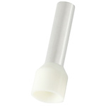 RS PRO Insulated Crimp Bootlace Ferrule, 18mm Pin Length, 4.9mm Pin Diameter, 10mm² Wire Size, Ivory