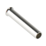 RS PRO Crimp Bootlace Ferrule, 10mm Pin Length, 1.7 mm, 2.2 mm Pin Diameter, 1mm² Wire Size