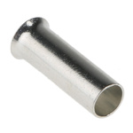 RS PRO Crimp Bootlace Ferrule, 10mm Pin Length, 3.2 mm, 3.9 mm Pin Diameter, 4mm² Wire Size