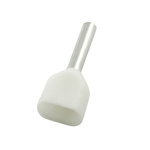 RS PRO Insulated Crimp Bootlace Ferrule, 8mm Pin Length, 2.1mm Pin Diameter, 2 x 0.75mm² Wire Size, White