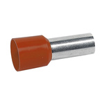 Legrand, Starfix Insulated Crimp Bootlace Ferrule, 12mm Pin Length, 4.9mm Pin Diameter, 10mm² Wire Size, Brown