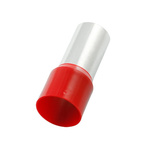 RS PRO Insulated Crimp Bootlace Ferrule, 25mm Pin Length, 14.8mm Pin Diameter, 95mm² Wire Size, Red